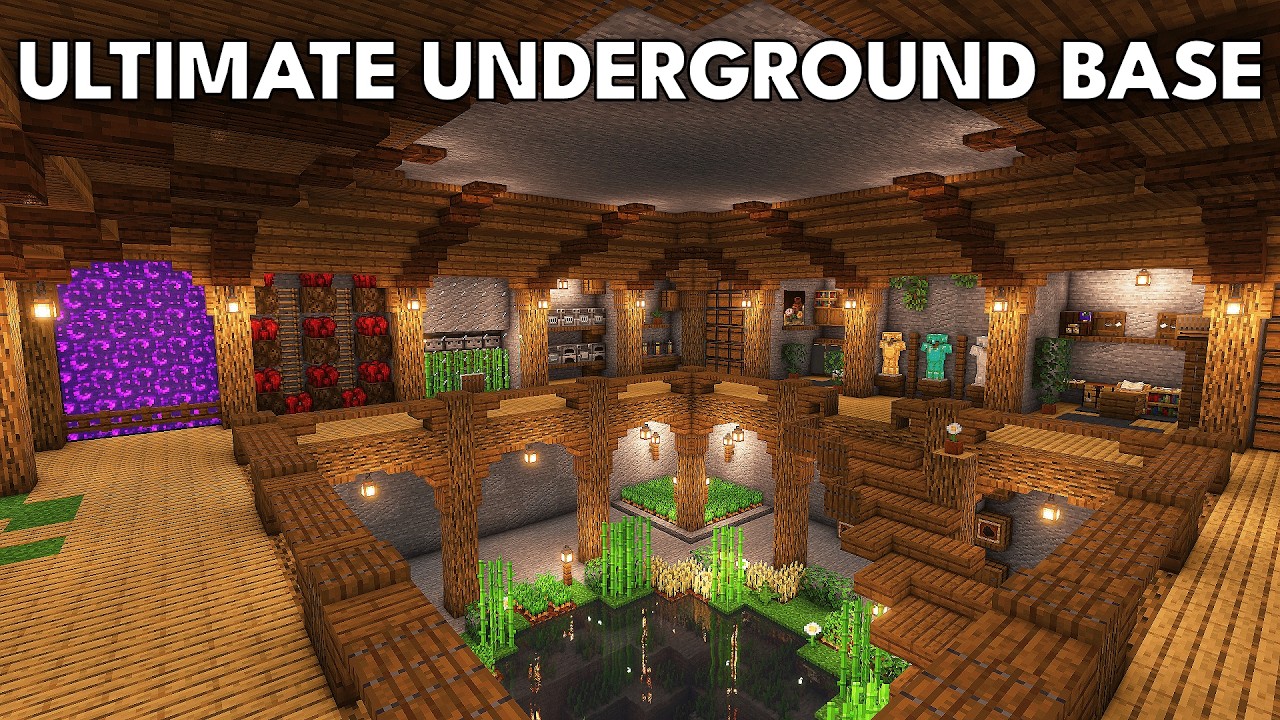 Minecraft: ULTIMATE Secret Underground Base Tutorial | How To Build ...