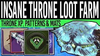 Destiny 2 | INSANE Throne World Loot & XP Farm! | Fast Rank 30 & Patterns (Rank 15+ Tier 3 Chests)