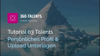 Tutorial Talents Persönliches Profil & Upload Unterlagen in der 360-Talents APP screenshot 5