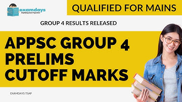 APPSC Group 4 Cut off Marks District Wise 2022 | Selection List | Examdays