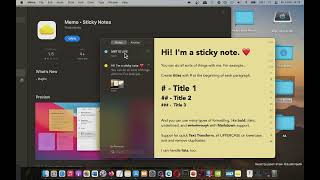 [MAC] Memo Sticky Notes Mac App Store - Basic Overview