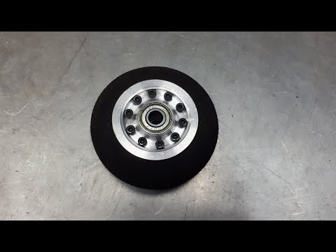 Wheel homemade for an airplane or a scooter or stroller or other