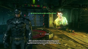 Riddler solves the Reflection Riddle for Batman (Batman: Arkham Knight)