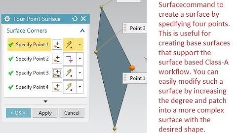 #4-point surface NX cad#nx cad surface