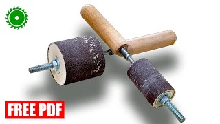 Spindle Drum Sander for Drill - Making - DIY + PDF