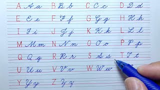 Cursive writing a to z | English capital & small letters abcd | Cursive handwriting practice abcd