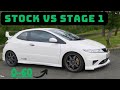 Honda civic fn2 type r 060 mph  stock vs tuned