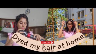 Coloured my Hair Without Bleach at Home | PARADYES | Cherry Coke #nobleach #redhaircolor #cherry