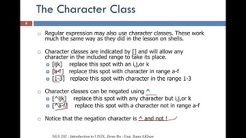 NES202   Introduction to UNIX   Chapter 10   Filters Using Regular Expressions  Grep   Part 2