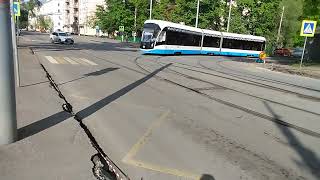 Поездка На Трамвае №46 Из Депо №31350 (Большой Матросский Переулок–Метрогородок) Москва 17.05.2024