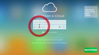 Réinitialiser MOT DE PASSE iClouD