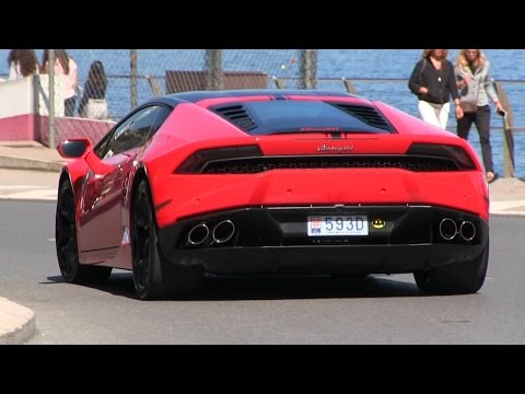 Lamborghini Huracan W/ Straight Pipes In Monaco | LOUD SOUND!