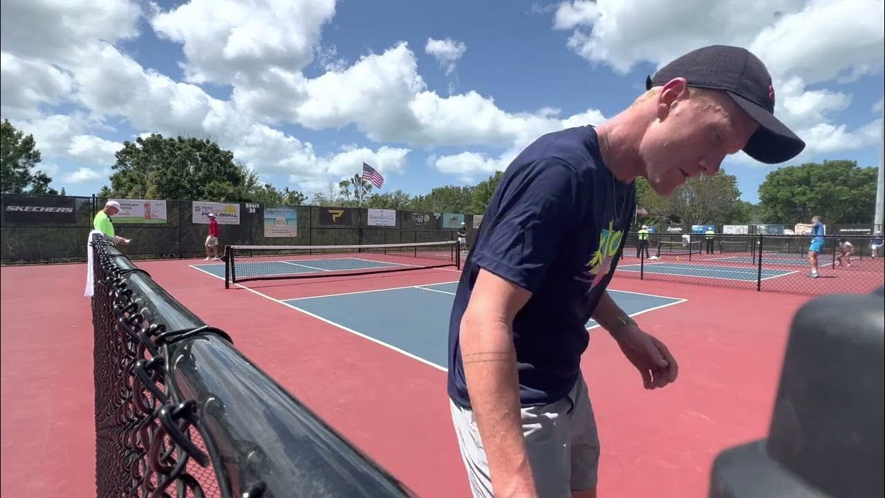 US Open Pickleball Naples Pro Singles John Cincola vs Ryler DeHeart