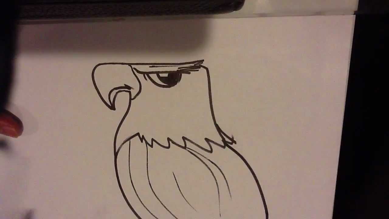 How to Draw an Eagle Head - Easy Things To Draw - YouTube