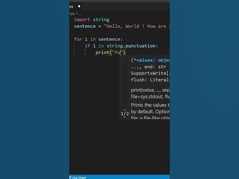 How to find Punctuations in String | String Punctuation in Python | # ...