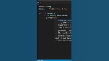 How to find Punctuations in String | String Punctuation in Python | #shorts #python