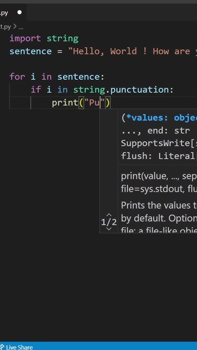 How to find Punctuations in String | String Punctuation in Python | # ...