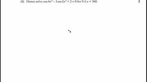 Q23 Paper1 2011 SQA Higher Mathematics Past Paper