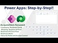 Acquisition Services &amp; Coordination Model-Driven App: Start to Finish!