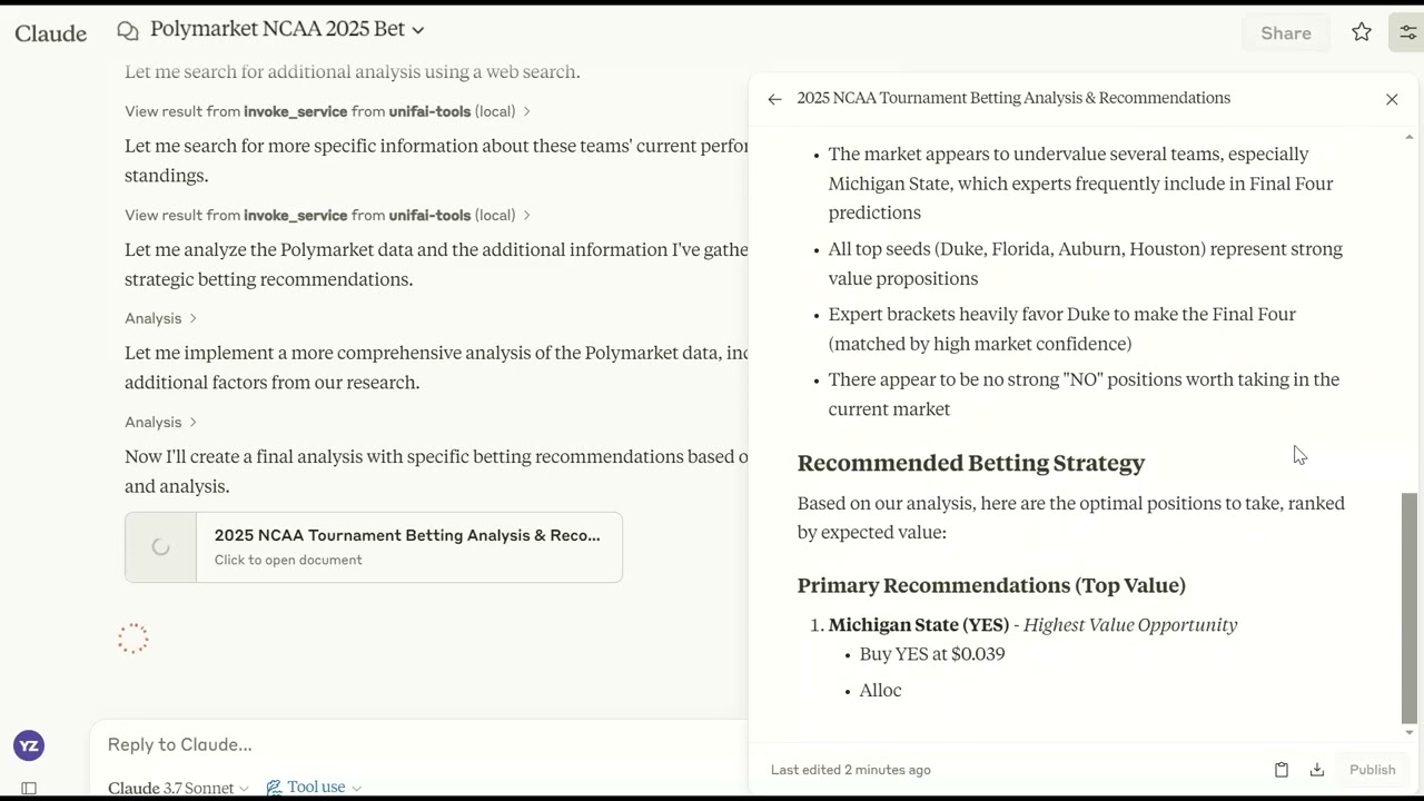 NCAA Tournament Betting Strategy | UnifAI Network