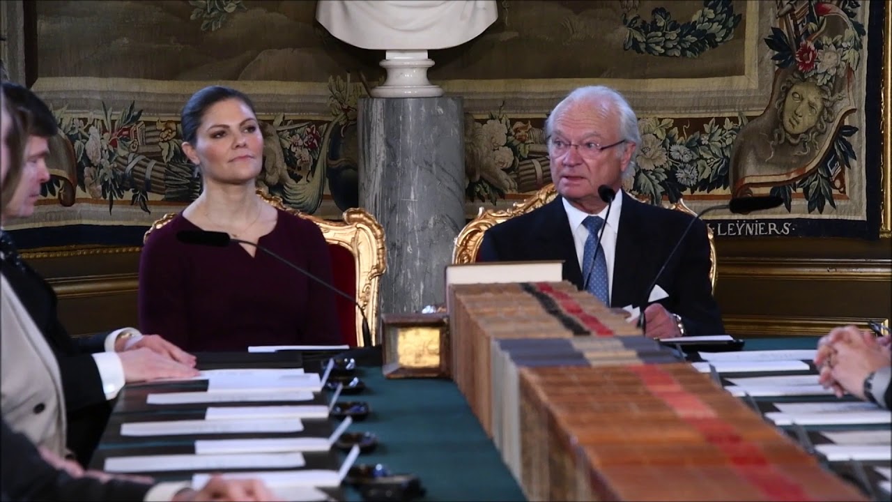 Crown Princess Victoria, King Carl Gustaf at meeting YouTube