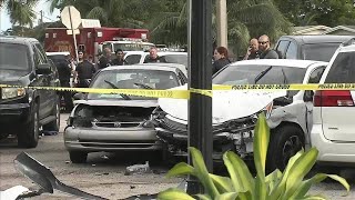 2 arrested after police chase ends in crash in Sunrise