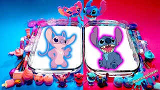 Mezclando Stitch VS Angel en Slime   Supermanualidades