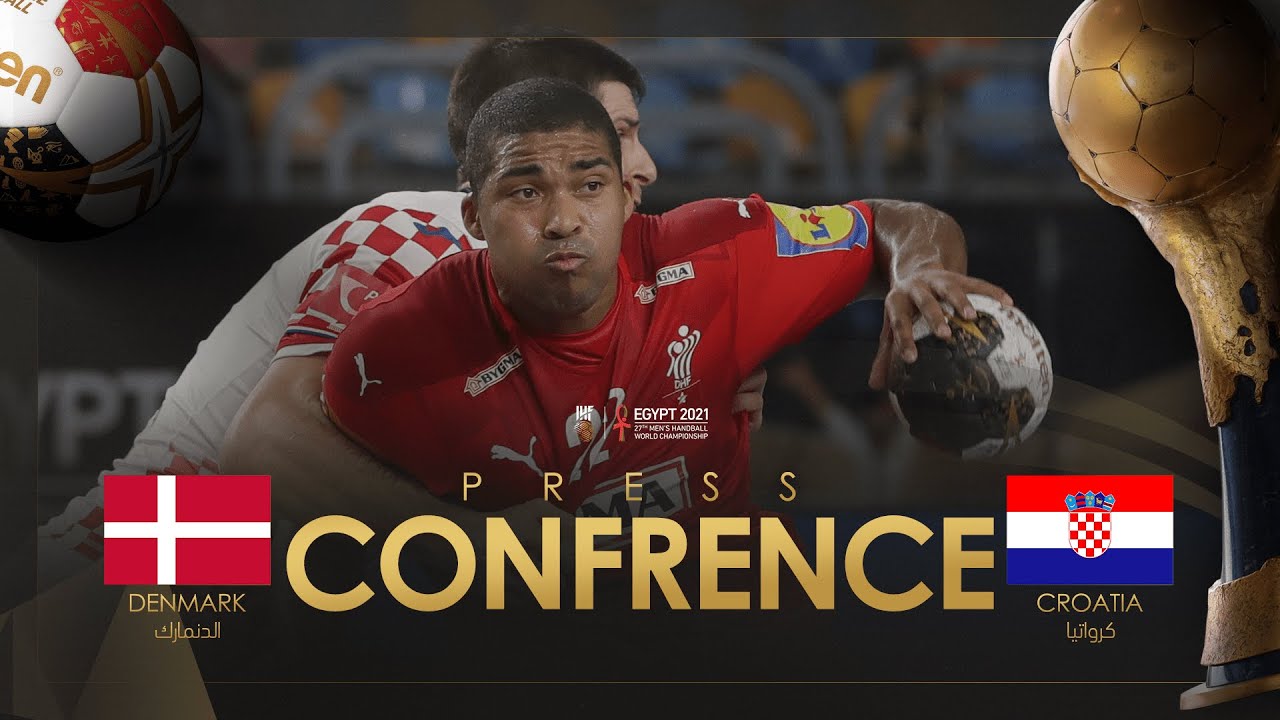 Press Conference Denmark - (Croatia) 27th IHF Mens Handball World Championship Egypt2021