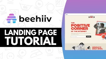 Beehiiv Landing Page Tutorial - Step by Step
