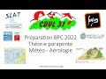 Thorie parapente  prparation bpc2022 meteorologie  aerologie