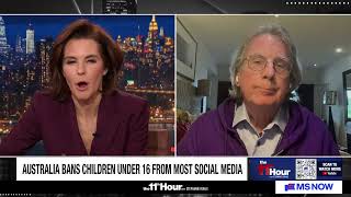 Roger McNamee on Australia’s ban of social media for kids under 16. 11th Hour with Stephanie Ruhle.