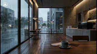 Endless Quiet Café ☕ Rainy Night Jazz for Deep Sleep & Relaxation
