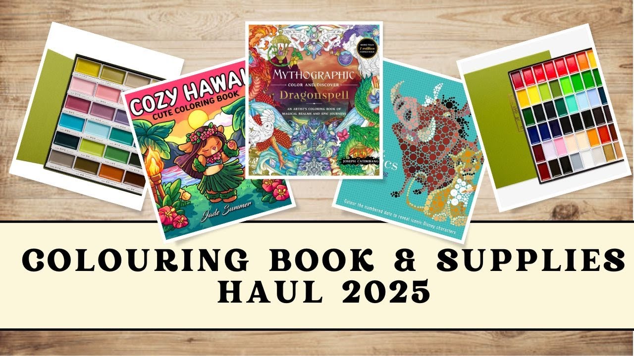Colouring Book and Art Supplies Haul 2025