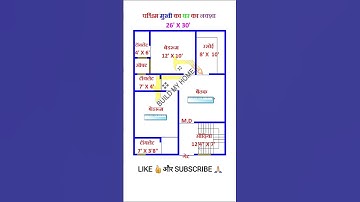 26 x 30 House Design/ #buildmyhome #houseplan #housedesign #housemap #home #trending