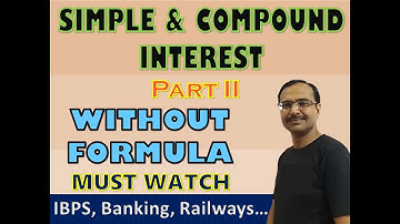Trick 55 - Simple & Compound Interest Without Formula - Part II