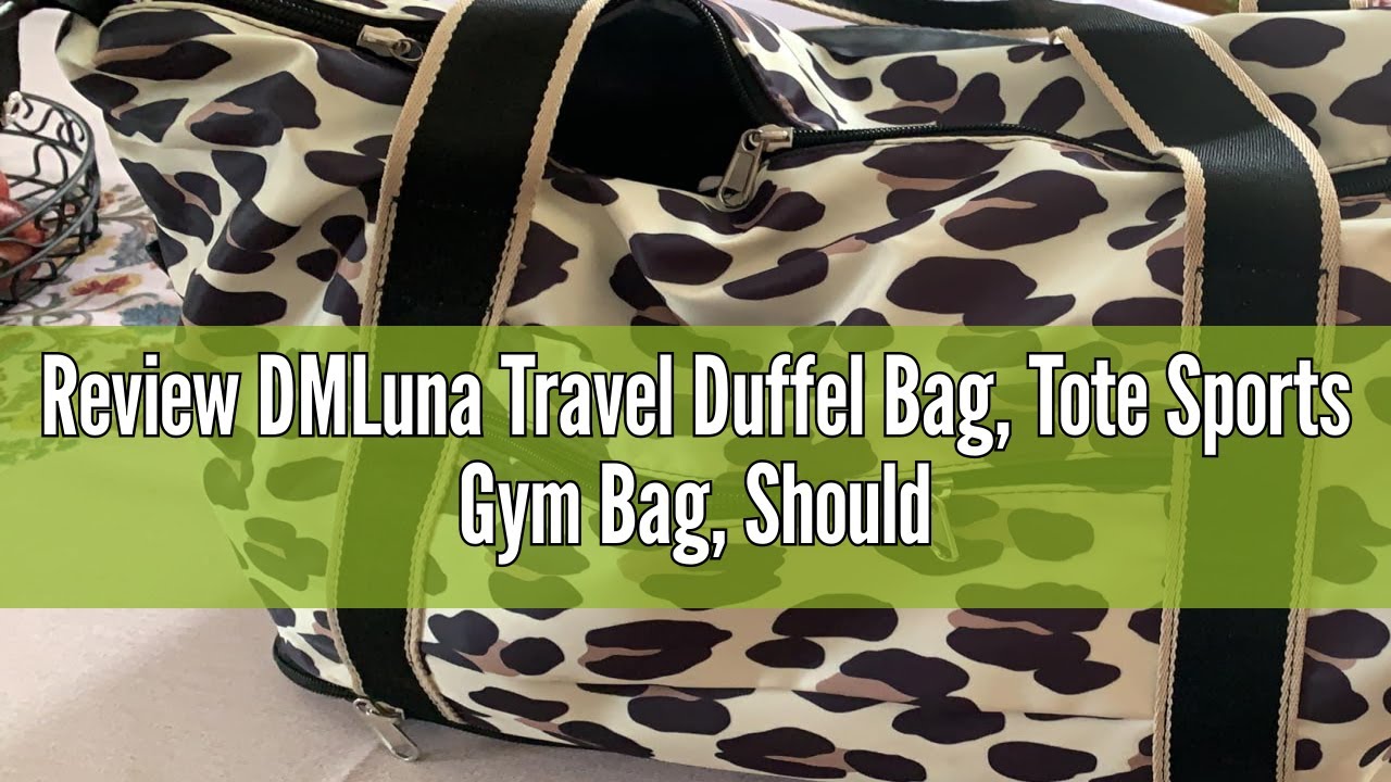 Review DMLuna Travel Duffel Bag, Tote Sports Gym Bag, Shoulder Overnight Weekender Bag for Women & M