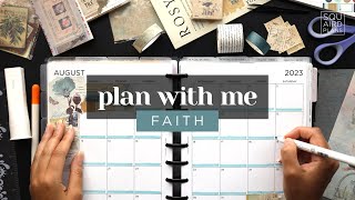 FAITH PLAN WITH ME :: AUGUST CLASSIC HAPPY PLANNER SETUP (MONTHLY & WEEKLY LAYOUTS) Guide