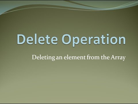 #11 Delete Operation in Java | Arrays | ICSE Syllabus