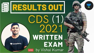 CDS 1 2021 Written Exam Results Out | Cutoff OTA IMA INA AFA | CDS 1 2021 Results | Vishal Kumar