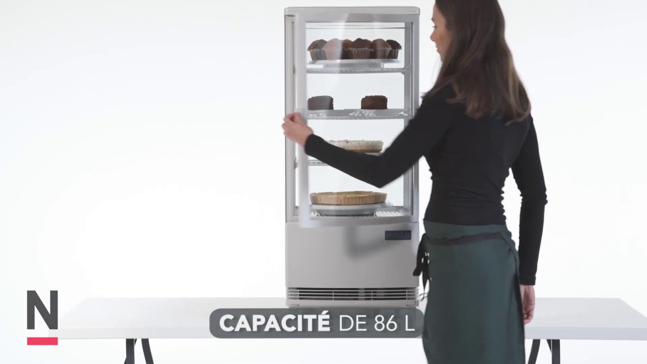Vitrine réfrigérée porte incurvée 86 L Polar Série C (CB507) - Nisbets