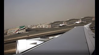 Emirates Airbus A380 - from boiling Dubai to hot Zurich