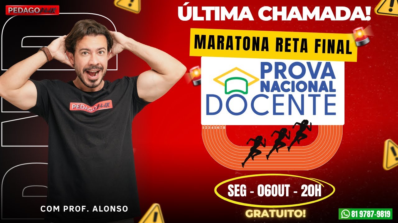 🔴 Ao vivo: Maratona Reta Final – Faltam 19 dias para a PND! Segunda é dia de preparação!