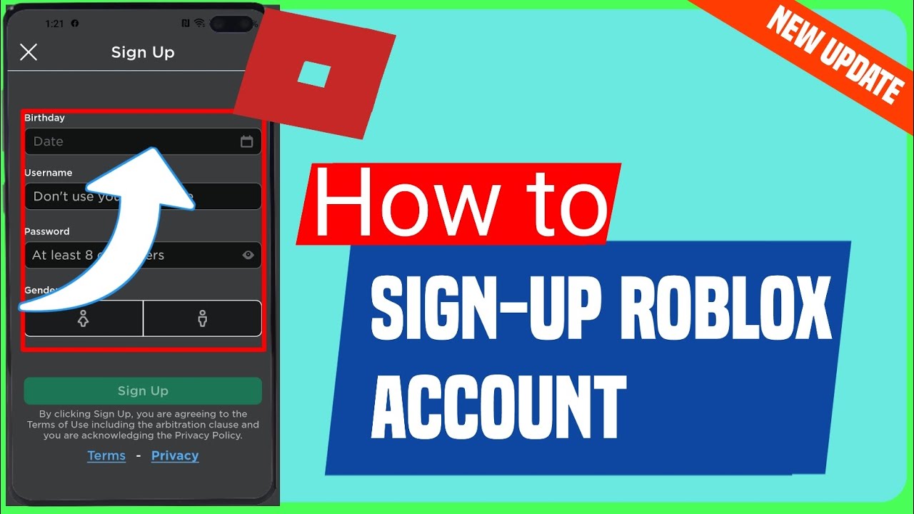 How To Create A Roblox Account ☝ 