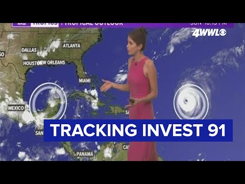 Sunday 10 PM Tropical update: Invest 91 low chance of development