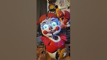 Thumbnail of Circus Baby rapid faceplate animation test #fnaf #fivenightsatfreddys #animatronics #circusbaby