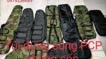 Túi đựng súng PCP -Túi chống sốc đựng súng pcp có đủ size 65cm -85cm - 1m và 1m2 màu đen và ràn ri