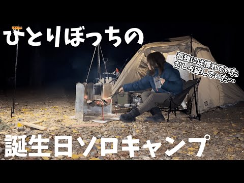 【ソロキャンプ】ひとりぼっちの誕生日会【冬キャンプ】