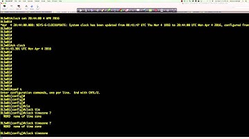 SPRING 2016 - CTS266-840 (Week #10 - 04.04.2016) - Lab 7-1: NTP (Cisco NetAcad)