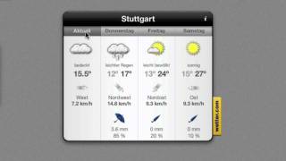 Dashboard Widget - wetter.com screenshot 2