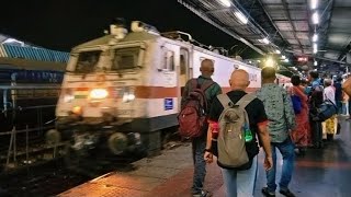 | 22880 TPTY-BBS Weekly SF Express arriving #VSKP with #RPMWAP-7 Locomotive | Indian Railways |